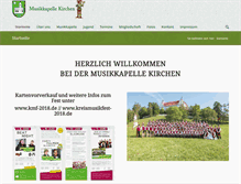 Tablet Screenshot of musikkapelle-kirchen.de